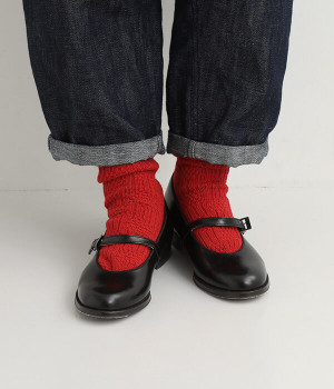 ランドソックス(レッド-ONESIZE)