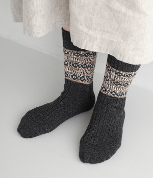 デイジーソックス(チャコール-ONESIZE)