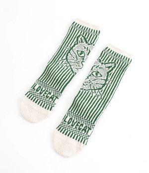 アイラブキャットソックス(グリーン-ONESIZE)