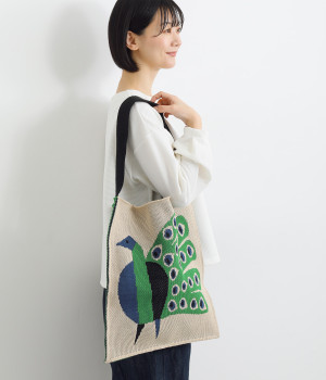 クジャクバッグ(グリーン-ONESIZE)