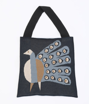 クジャクバッグ(ブルーグレー-ONESIZE)