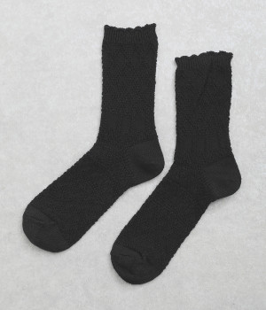 ドイリーソックス(ブラック-ONESIZE)