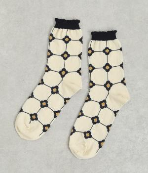 タイルソックス(クリーム-F)
