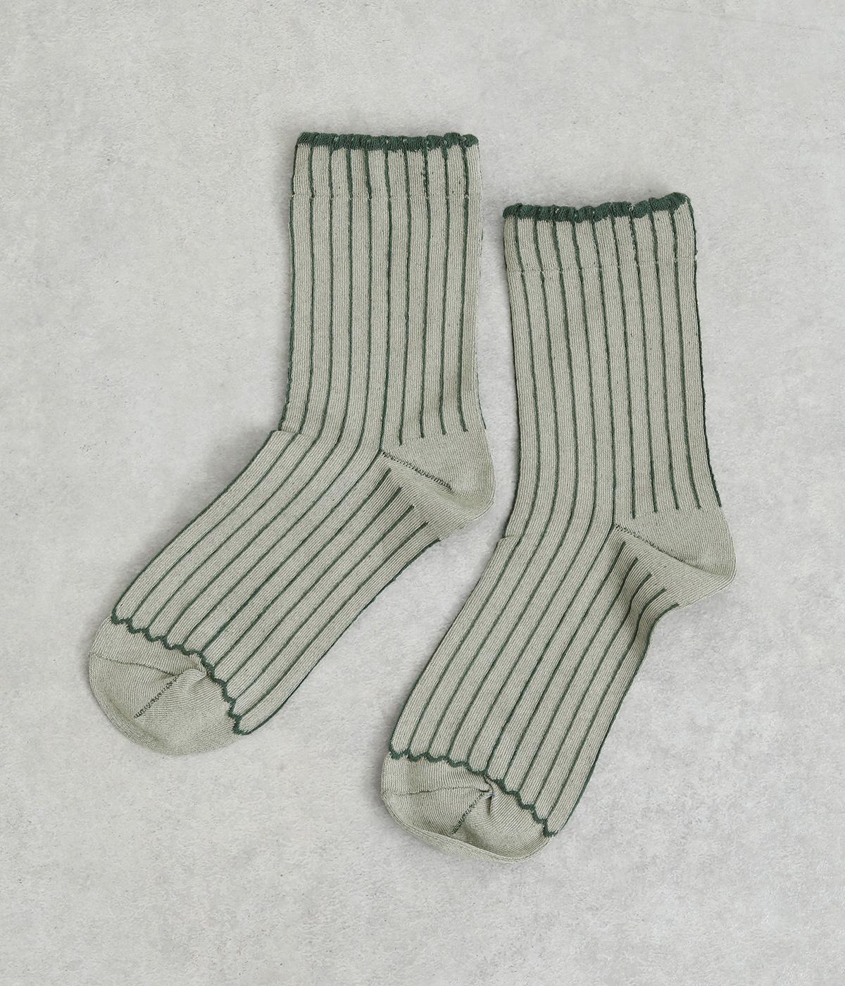 リーニュソックス(ライトグリーン-F)