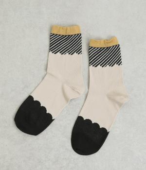 ビスキュイソックス(ライトベージュ-F)