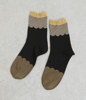 ビスキュイソックス(ブラック-F)