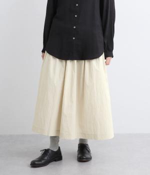 コットンナイロンギャザースカート