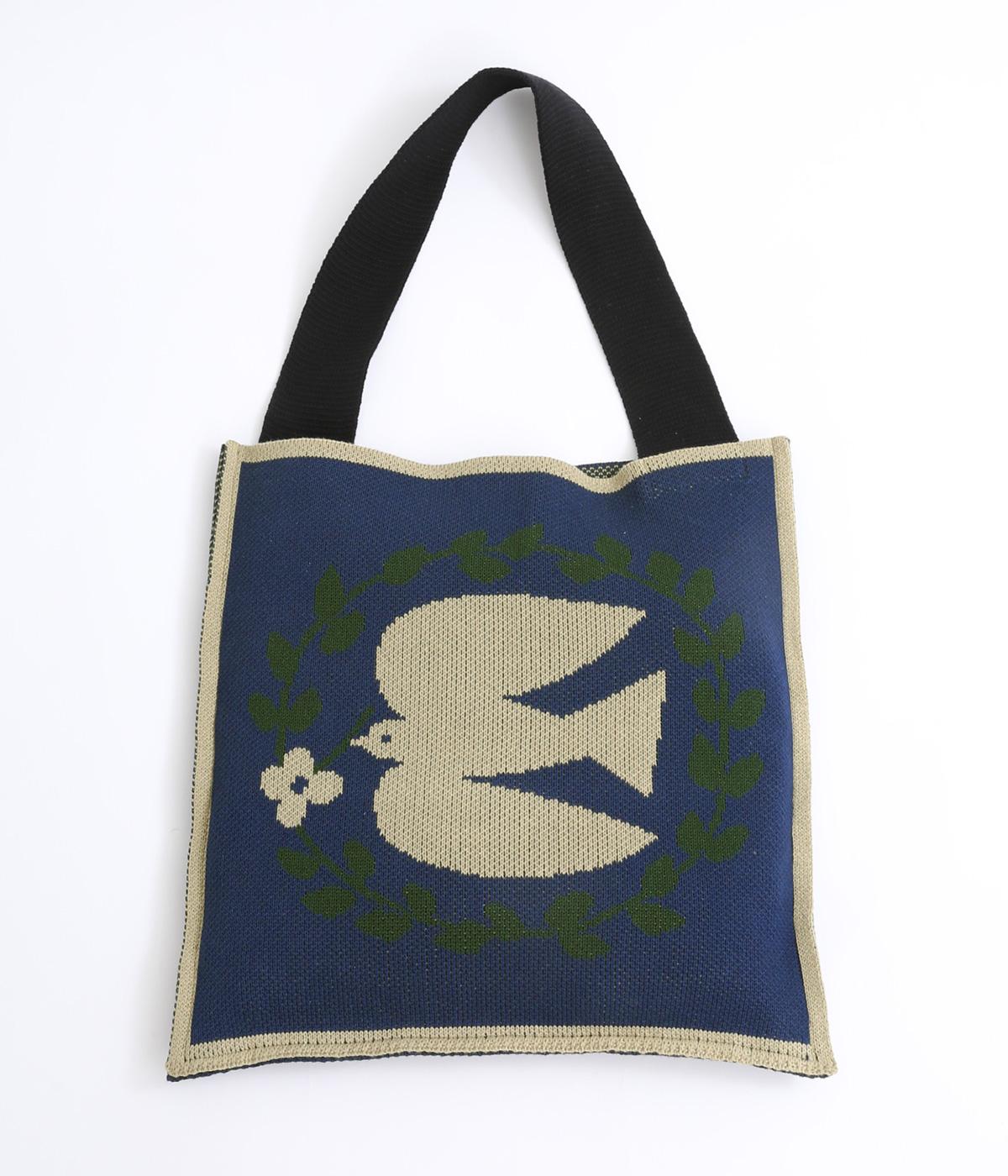 スタンプバッグ(ダークブルー-F)