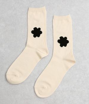 フラワーソックス(オフホワイト-F)