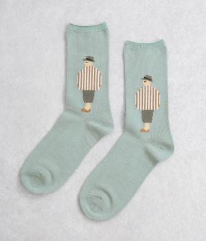 カップルソックス　バカンス(ミント-F)
