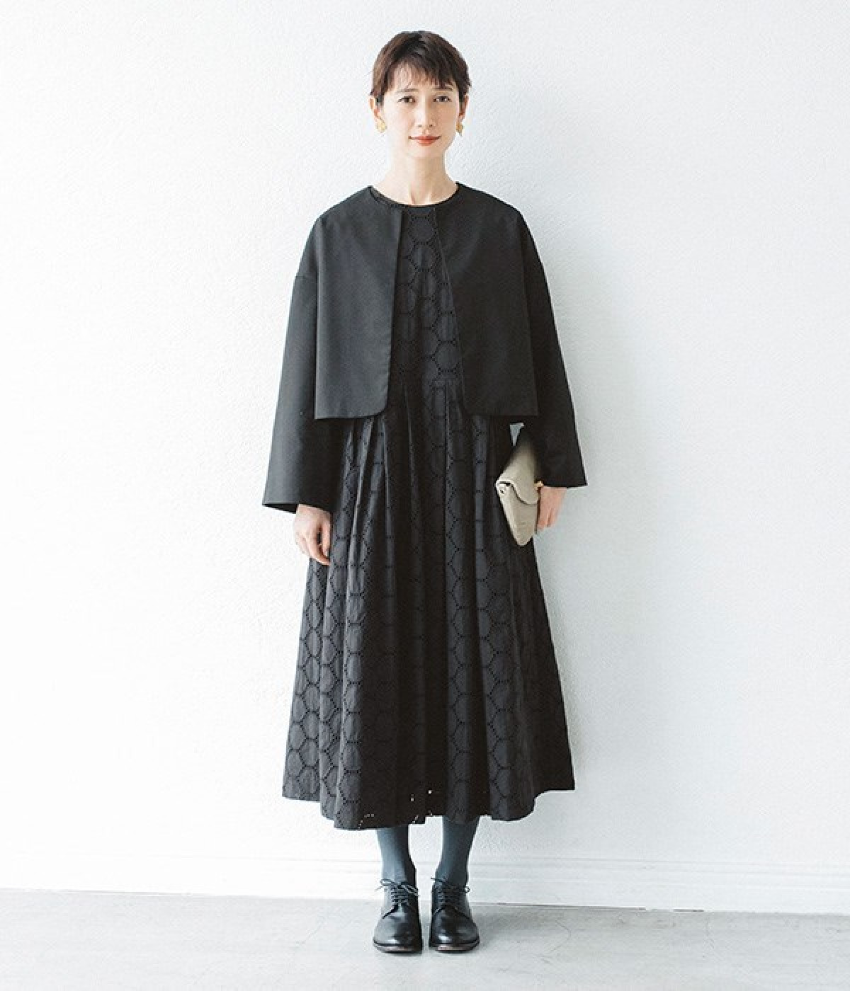 House of Lotus 24SS サークルレースリネンワンピース　M House of Lotus 24SS サークルレースリネンワンピース M 【公式通販】
