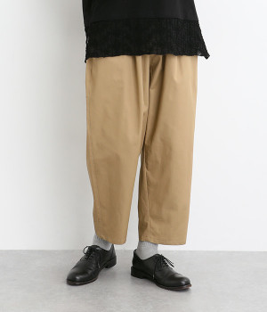 ツイル ラクチンパンツ(ベージュ-ONESIZE)