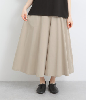 【made in japan】コットンリネン スカートミエパンツ(ベージュ-ONESIZE)