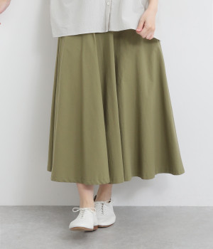 【made in japan】コットンリネン スカートミエパンツ(カーキ-ONESIZE)