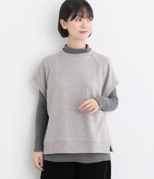 ミニ裏毛ベスト(グレイ-F)