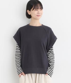 ミニ裏毛ベスト(ダークネイビー-F)