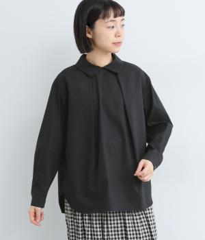 ブロードバックボタンプルオーバー(ブラック-F)