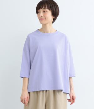 コットン度詰天竺ワイドプルオーバー(ラベンダー-F)