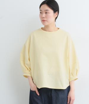 コットンヴィンテージレアルパフスリーブプルオーバー(イエロー-F)