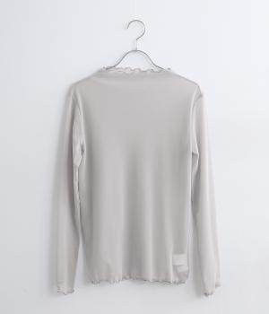 ポリウレタンサモーラパワーネットチュールショートネック(グレー-F)