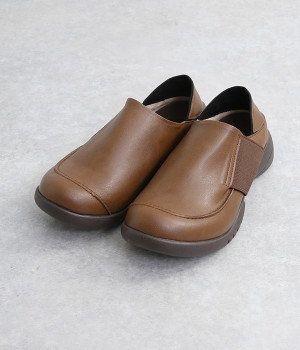 サイドゴム2WAYスリッポン(ブラウン-S)