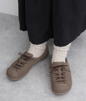 ロゴレースアップアップシューズ(グレー-M)