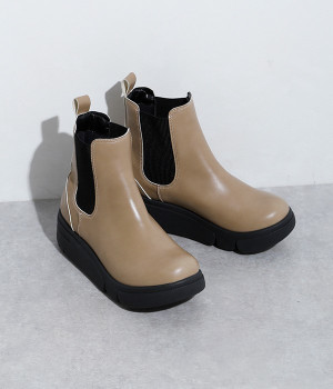 晴雨兼用サイドゴアブーツ(オーク-L)