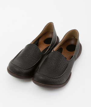 ルーペインソール　ローファーシューズ(ブラック-L)