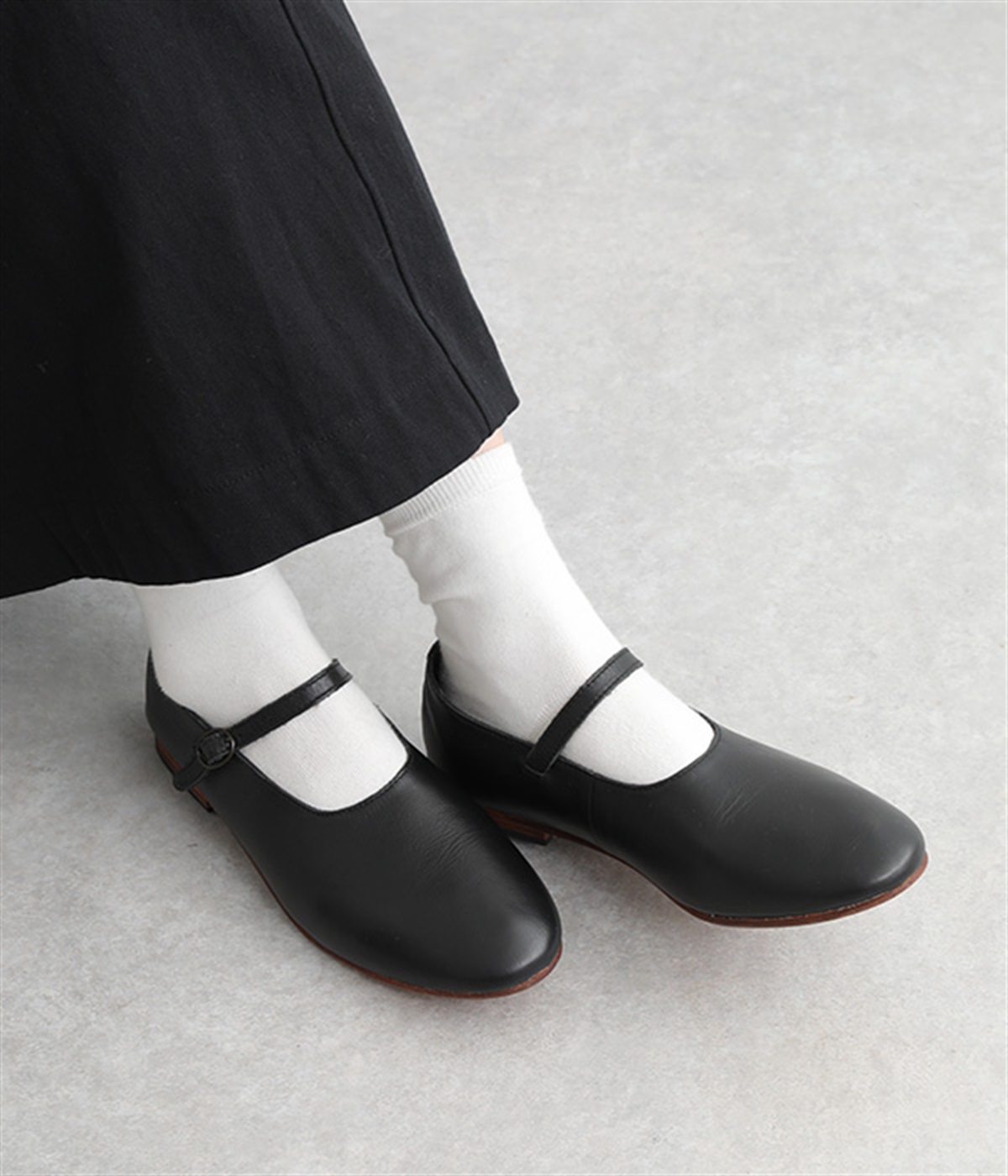 ラクバキ ブラックストラップマリーヌシューズ ストラップシューズ｜Marie-Louise（マリールイーズ）の商品詳細