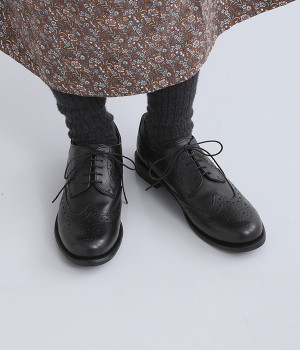 メダリオンシューズ(ブラック-36)