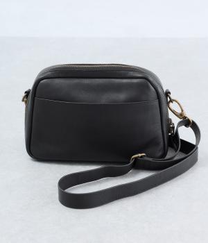 レザーミニショルダー(ブラック-F)