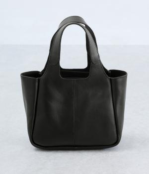 レザーミニトート(ブラック-F)