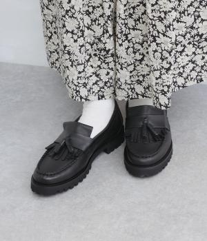 タンクソールタッセルローファー(ブラック-36)