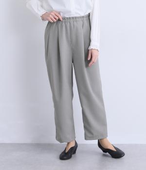 トロワッシャータックイージーパンツ(グレー-F)