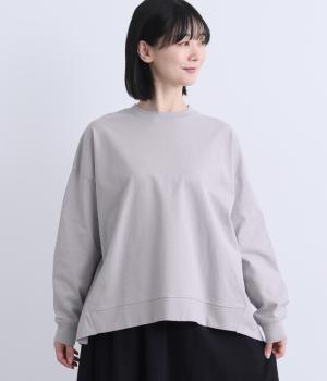 アメリカンドライ天竺コットンバックタックプルオーバー(ヘザーグレー-F)