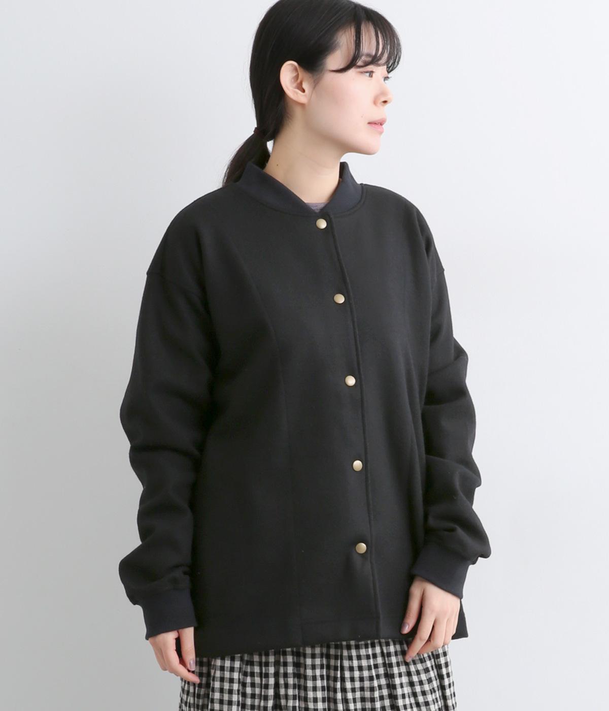 圧縮ウールシームポケットジャケット(ブラック-F)