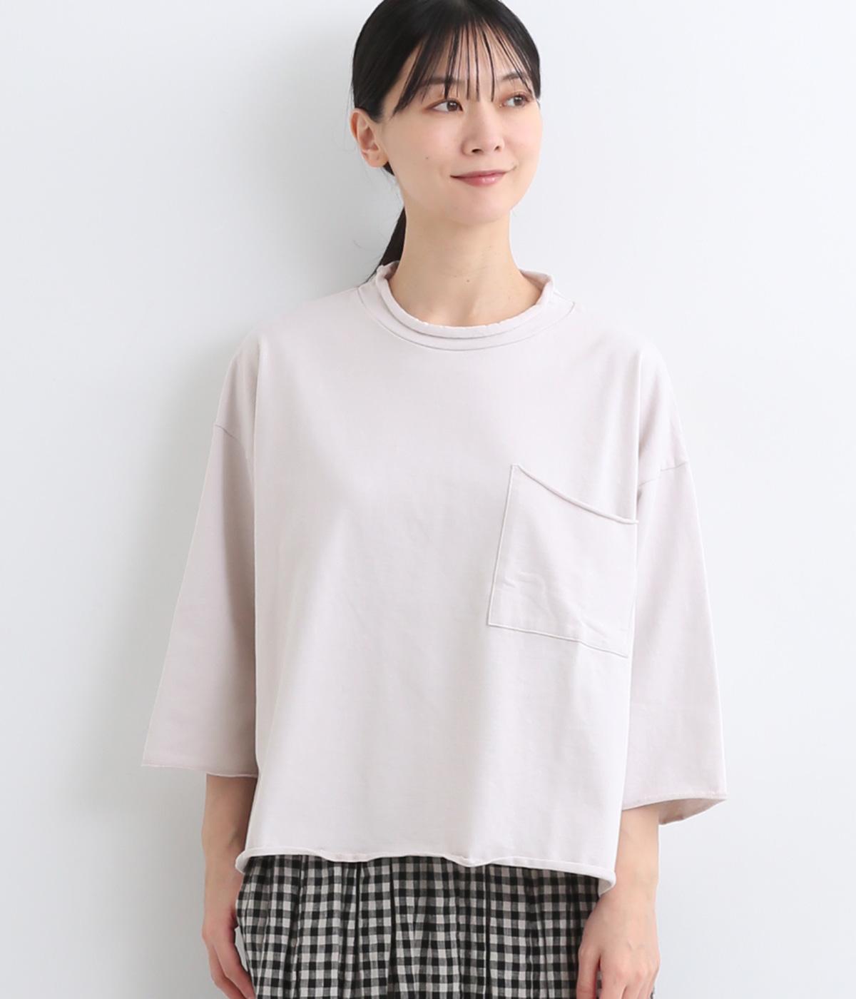 コットンPABLOジャージカットオフポケットプルオーバー(グレー-ONESIZE)