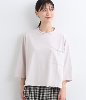 コットンPABLOジャージカットオフポケットプルオーバー(グレー-ONESIZE)