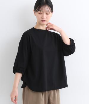 コットンサイロ天竺バックセンターピンチプルオーバー(ブラック-F)