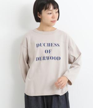 コットンアメリカンドライ天竺ⅡヘムラウンドプリントTee