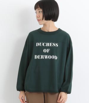 コットンアメリカンドライ天竺ⅡヘムラウンドプリントTee(グリーン-F)