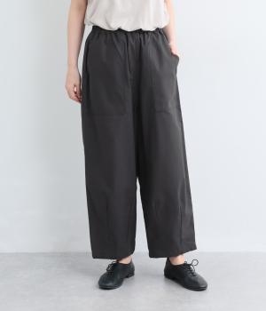 コットンベイカ―イージーパンツ(チャコール-F)