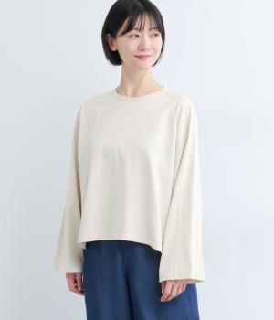 コットン天竺　ヨークスリーブプルオーバー