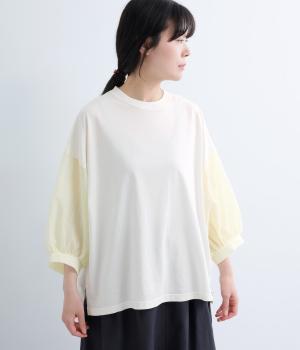ボリュームスリーブプルオーバー(オフホワイト-F)
