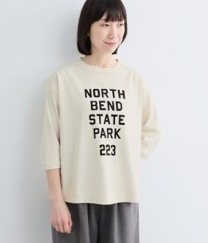 アメリカンドライコットン　プリントプルオーバー<NORTH BEND STATE PARK>（アイボリー・F）
