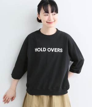 [日本製]　ロゴリブTee<HOLD OVERS>（ブラック・F）