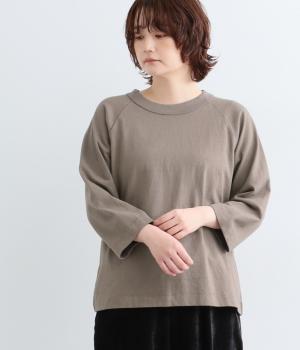 CD10/1 天竺 ラグラン切替プルオーバー（モカ・F）