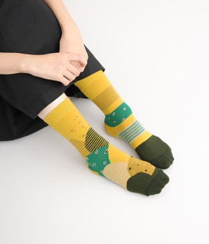 ヒル　ソックス(マスタード-L)