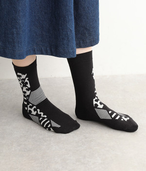 カードプレイ　コットンモダール　クルーソックス(カラー1-ONESIZE)