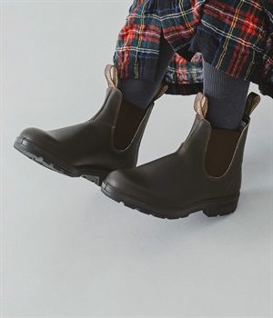 サイドゴアレインシューズ　オリジナルス(ブラウン-3)